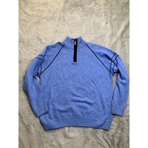 James Bond 007 Vintage Edition 80% LAMBSWOOL  Zip Knit Sweater Jumper Size XL